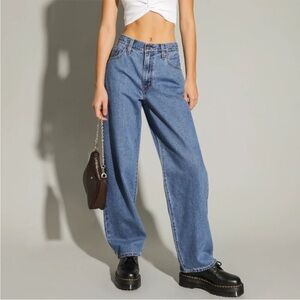 Levi's Medium Wash Baggy Dad Jeans